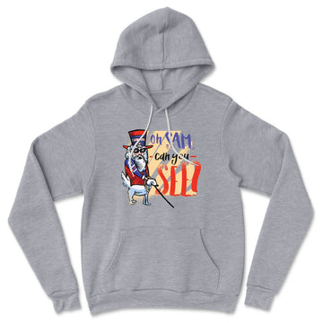 Oh Sam Can You See Hoodie in Athletic Heather color